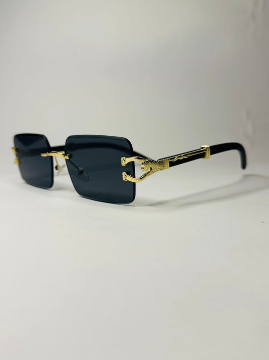 Crystal Clear Rimless Sunglasses