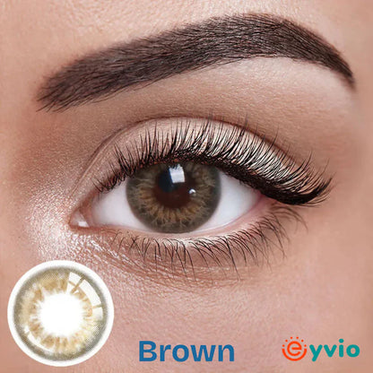 EYVIO Brown Soft & Natural Eye Lenses